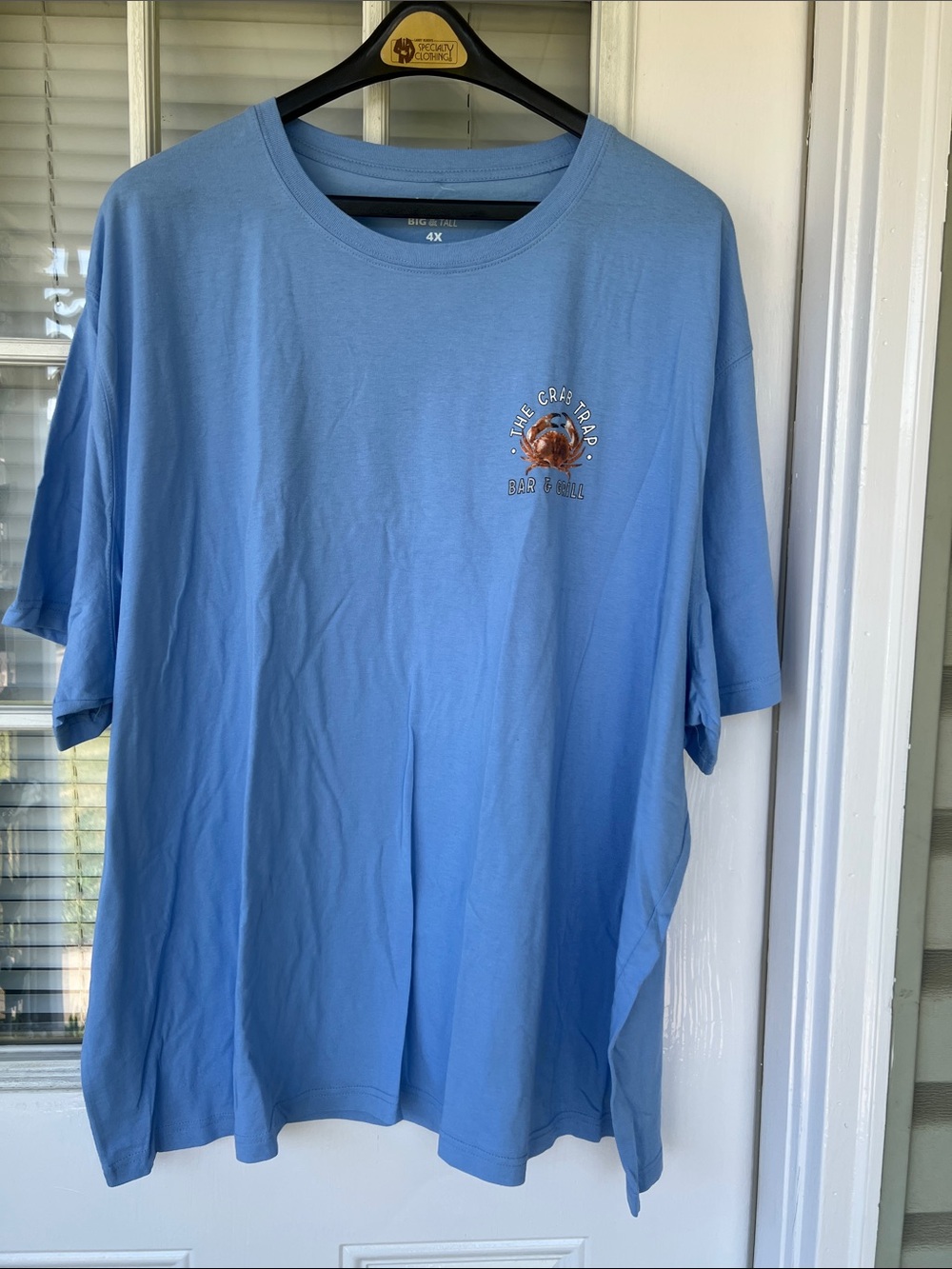 Saddlebred Light Blue Short Sleeve The Crab Trap Graphic Tee